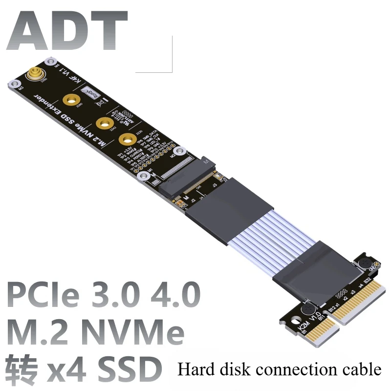

The PCIe M.2 NVMe to 4x extension SSD adapter card supports 3.0, 4.0, R24SF, K24MF, and K24MH