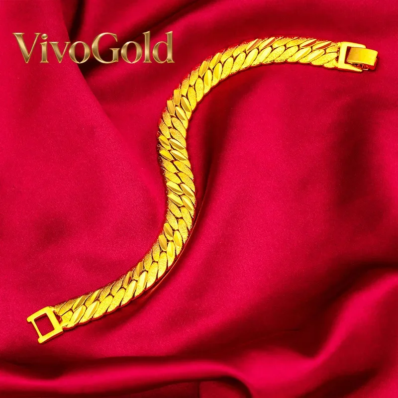 

VivoGold VivoGold 24K Gold Watch Clasp Bracelet | AU999 Pure Gold, classic watch clasp design, unisex style, shiny finish, perfe