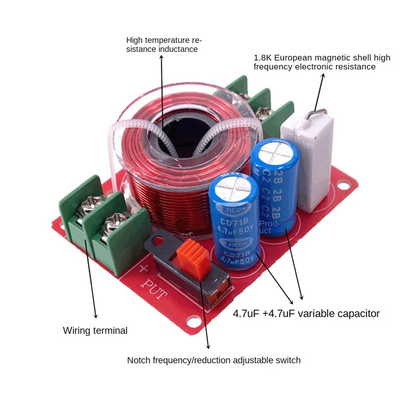 Filtre à encoche LCR réglable, corne entièrement morte, filtre audio de qualité fièvre dédié, Bchampionship