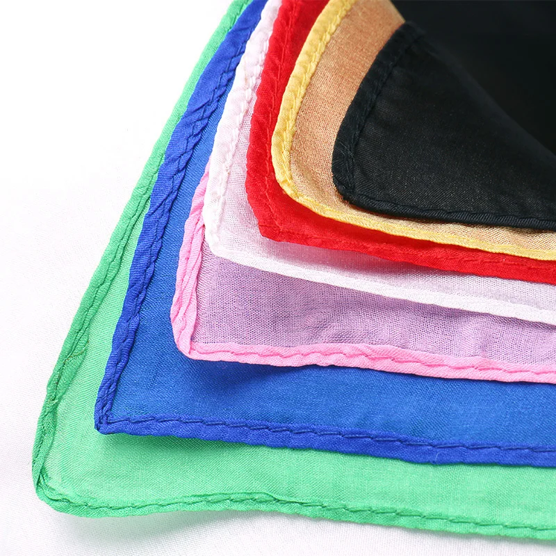 أوشحة حريرية 20*20 أوشحة مربعة حريرية صغيرة دعائم سحرية يمكن استخدامها في إعدادات المسرح عن قرب مظهر خدع سحرية