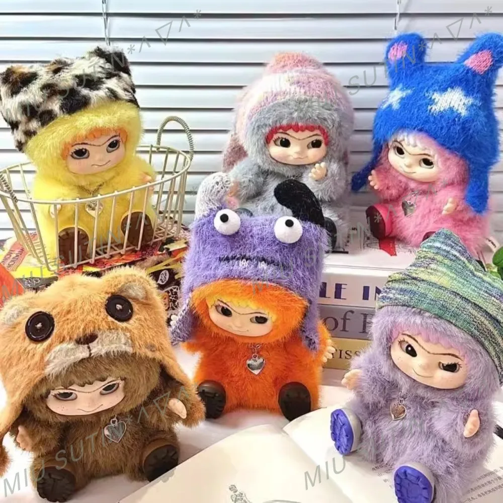 

New Fuzzy Trendy Fun Party Series Blind Box Cute Action Figure Mystery Box Plush Doll Bag Keychain Pendant Plush Figure