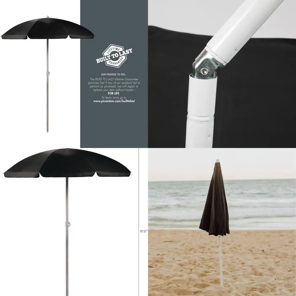 

Clemson Tigers 5.5ft Outdoor Patio Sunshade Umbrella - Compact Beach Chair Shade