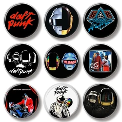 44MM Daft Punk Random Access Memories Album Cover Pin Soft Button Pin Jewelry Creative Badge Brooch Hat Bag Backpack Decoration