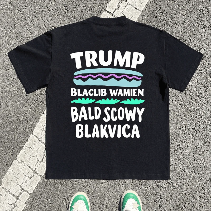 

072618 High-quality fashionable loose short-sleeved casual cotton T-shirts for men and women with pattern prints in summer 2025