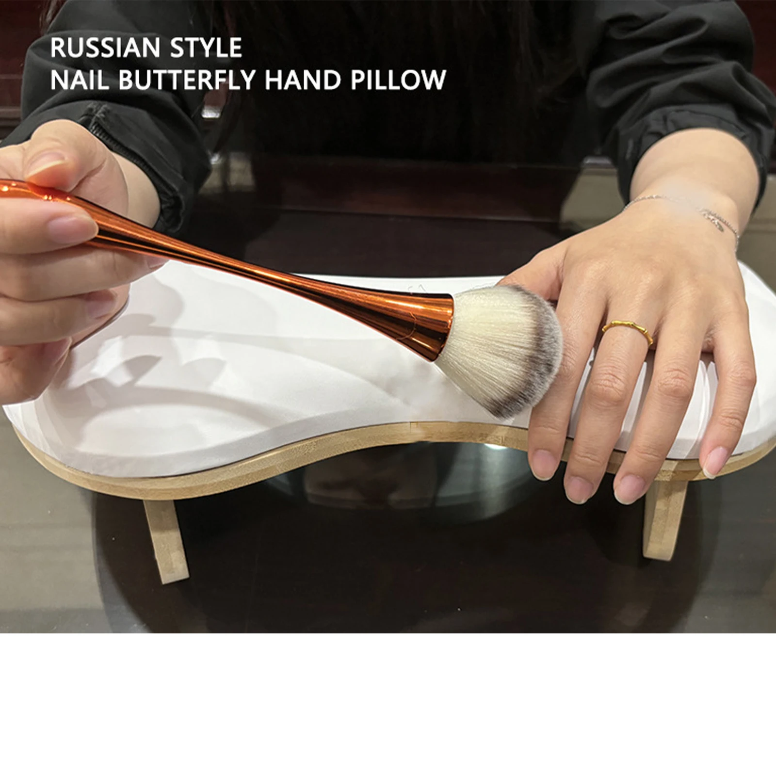 PU Leather U Shape Arm Rest, Breathable Professional Nail Hand Pillow Manicure Armrest Arm Rest Cushion for Home DIY Personal