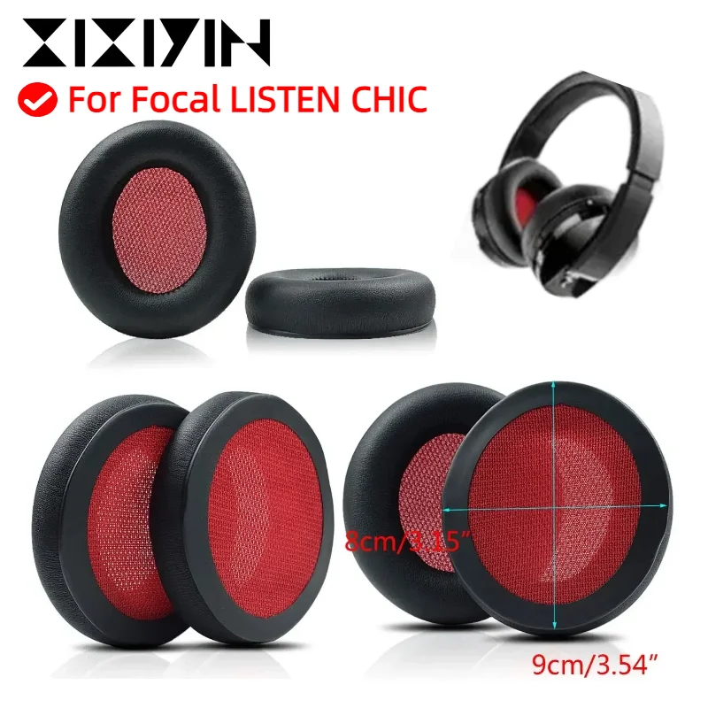 

Earphone pads For Focal LISTEN CHIC Headset Earmuff Earphone Sleeve Protein skin memory sponge