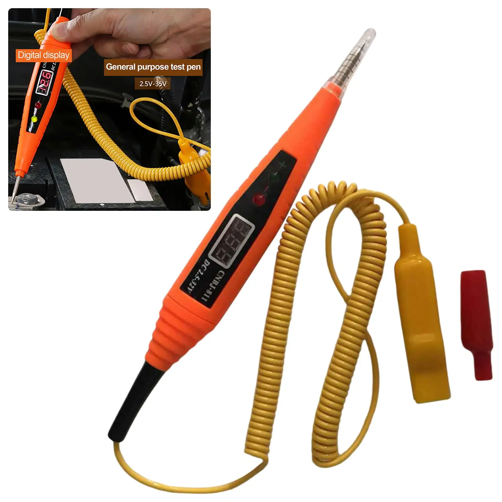 Circuit Tester 12 V 24V Circuit Professional Vehicle Truck Probe Tester