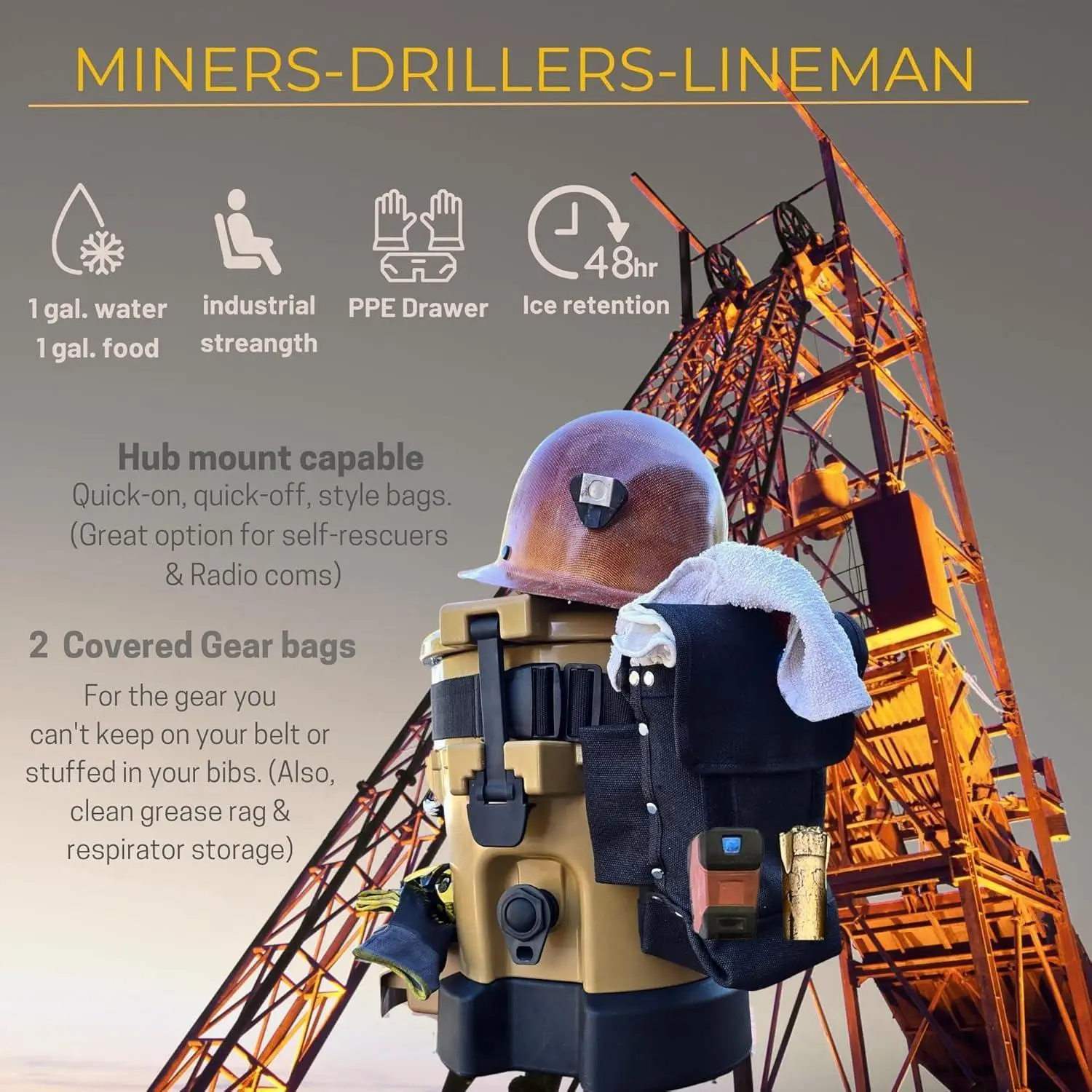 Praca, wędkarstwo, polowanie i rekreacja - wytrzymałe lodówki kubełkowe z organizacją. Przechowywanie żywności, wody i sprzętu