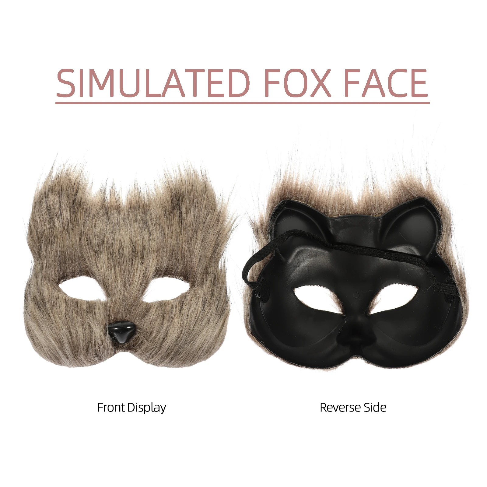 

Fox Mask Masquerade Ball Cosplay Halloween Adult Masks Animal Decorate Men and Women