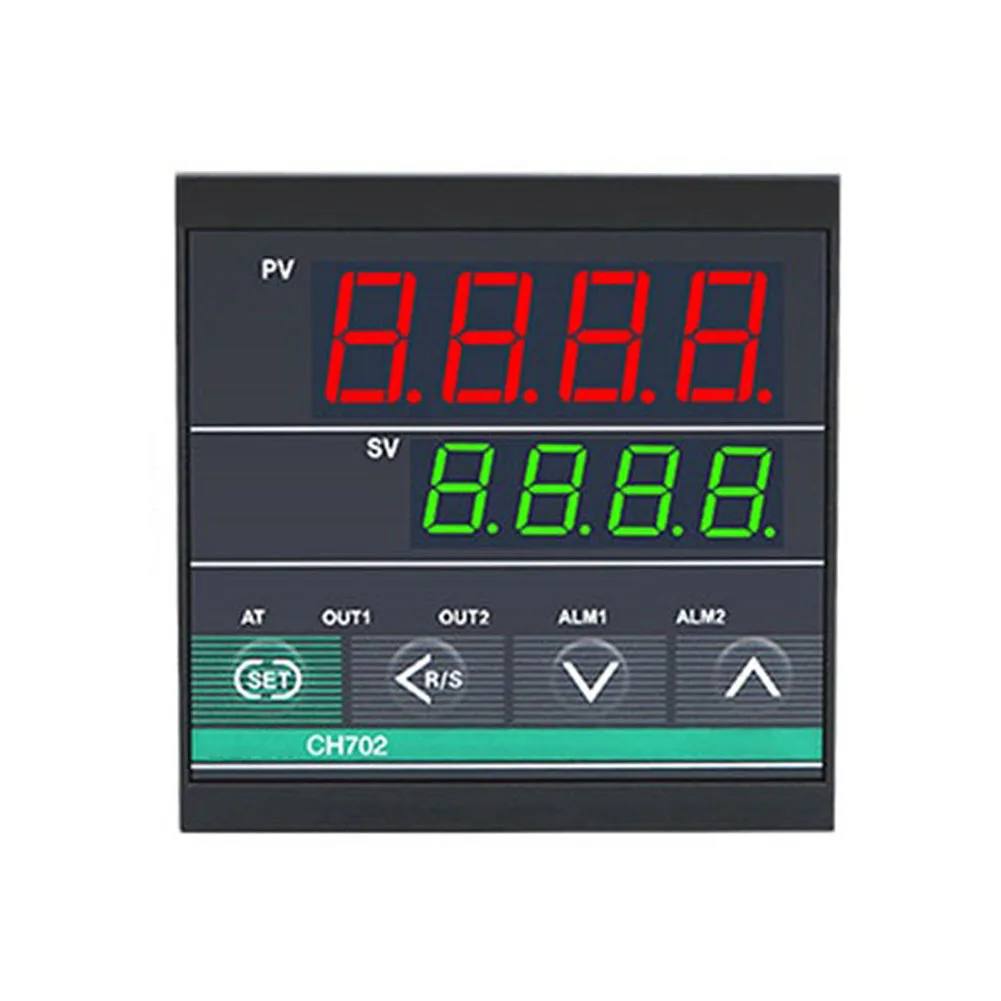 Intelligent Thermostat CH702 Relay/SSR 2 Output 2 Alarm PID Temperature Control For Molding Machines Ovens Dryers