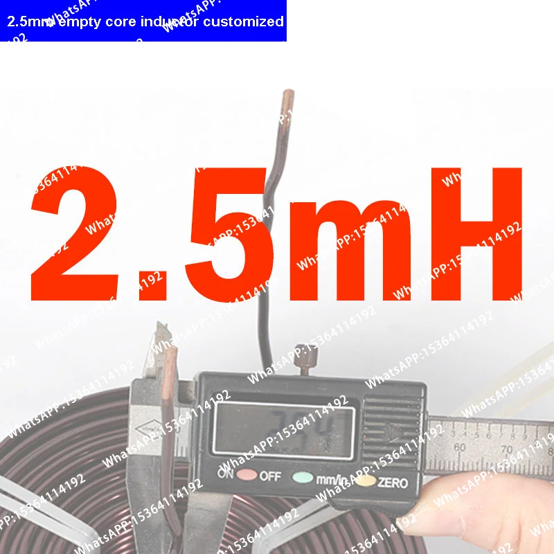 Customized 2.5mm Frequency Divider Empty Core Inductor coil Custom Audiophile Audio Crossover Pure Copper High Power Crossover