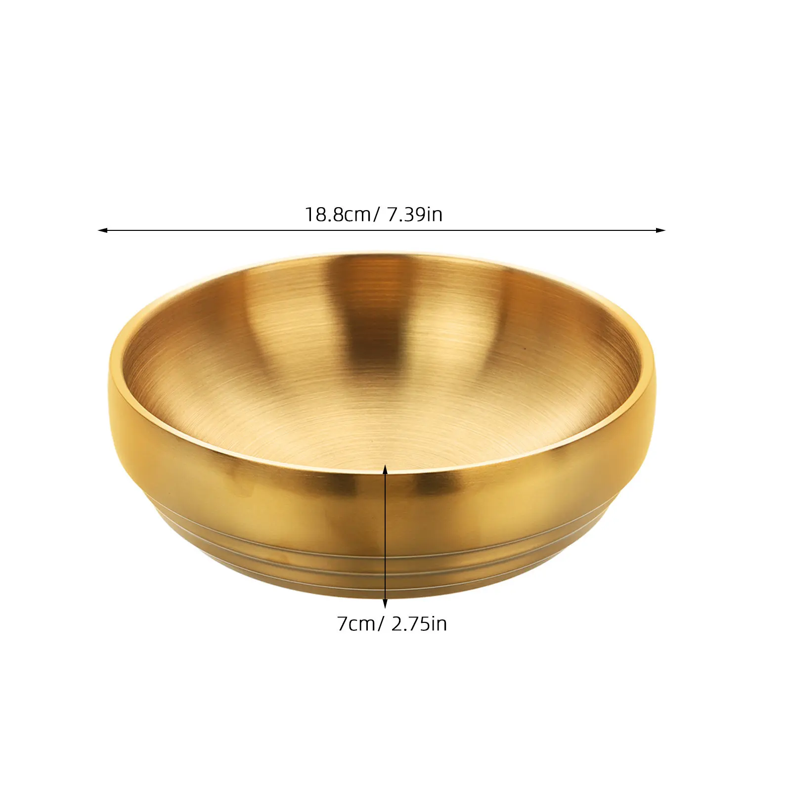 2Pcs Decorative Bowls Large Stainless Steel Minimalist Key Bowl for Entryway Table Hallways Living Room Home Decor Organizer