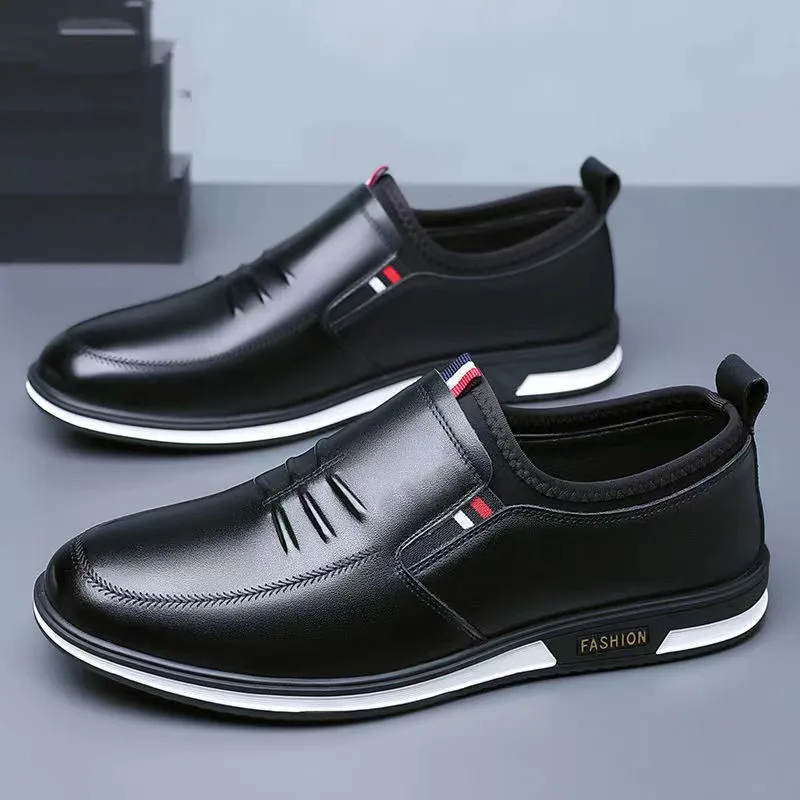 Sapatos casuais de negócios masculinos confortáveis sapatos planos moda respirável mocassins masculinos 2025 novos sapatos masculinos resistentes ao desgaste zapatillas