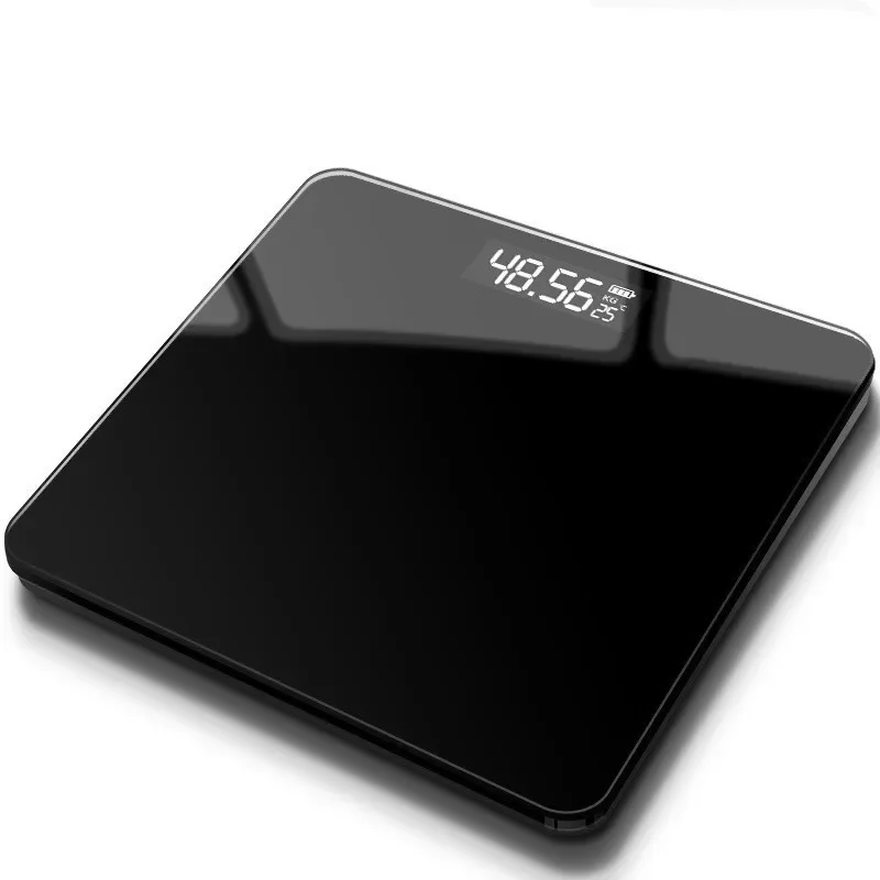 Electronic Digital Bathroom Scale Tempered Glass High Accuracy LCD Display Home Body Weight Weighing Scale For Adults