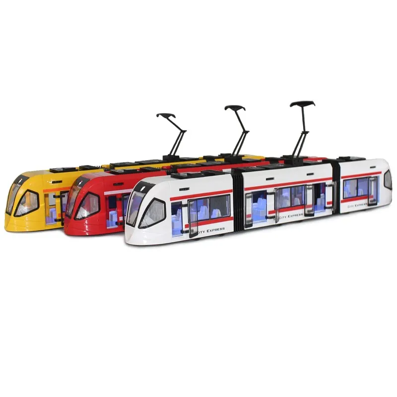 Urban Tram Train Set Bus Sliding Toy Train Car Model Children\'s Toy Gift Train Model Toys Car Model