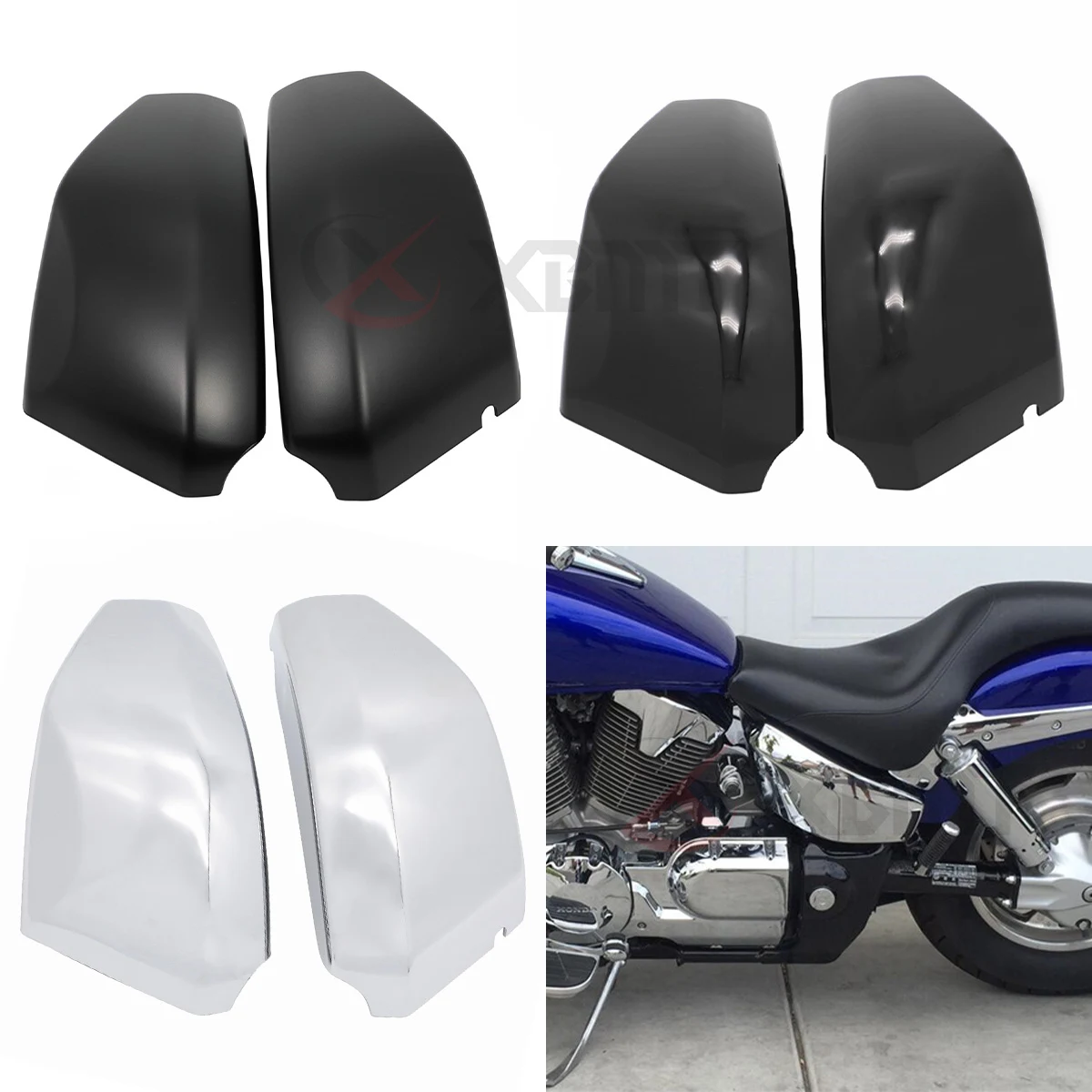 Motorcycle ABS Plastic Side Fairing Battery Cover For Honda VTX 1300 VTX1300 VTX1300C VTX1300R VTX1300S VTX1300T 2003-2009