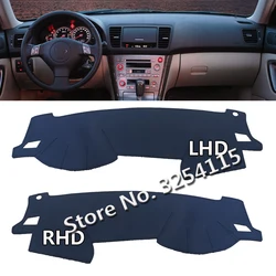 Leather Dashmat Suede Dashboard Cover Pad Dash Mat Carpet Car Styling for Subaru Legacy Outback Bl Bp 2003-2009 2005 2006 2007