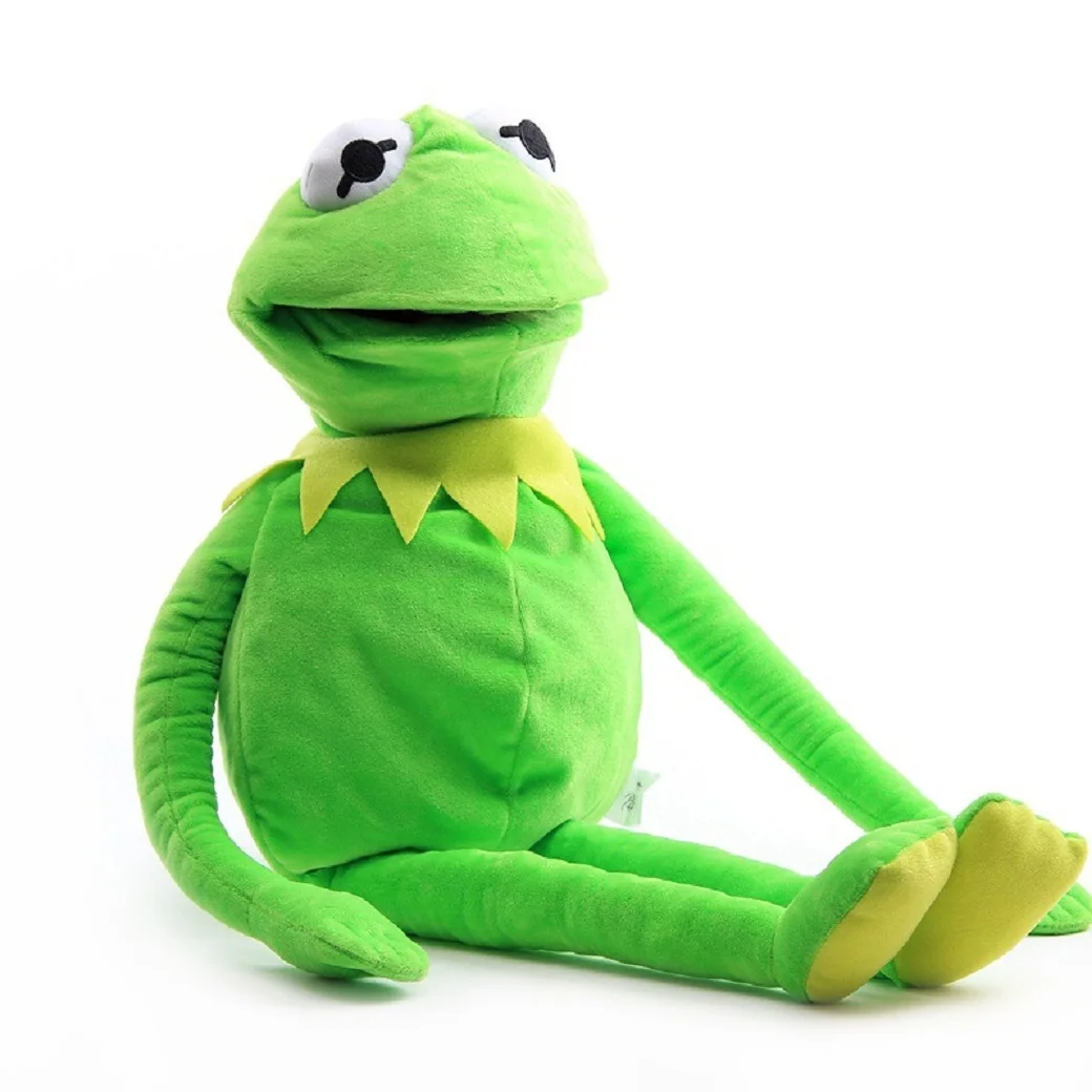 Kermit Der Frosch Lustige Plüschpuppe Handpuppe Schultasche Frosch Tier Plüschtier Große Puppe Ventriloquist Performance Requisiten für Baby