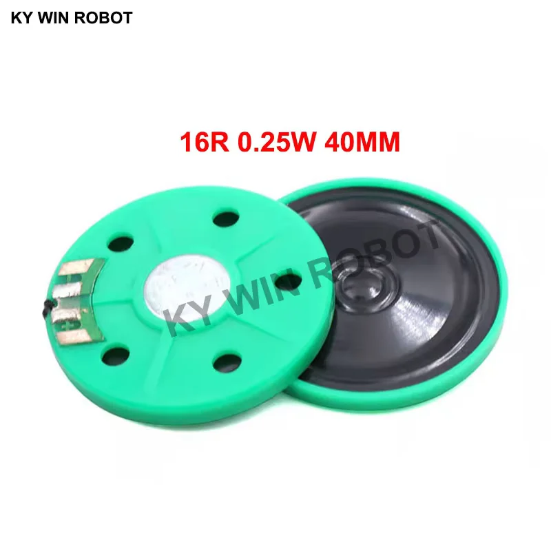 

2pcs/lot New Ultra-thin speaker Phone horn Toy-car horn 16 ohms 0.25 watt 0.25W 16R speaker Diameter 40MM 4CM thickness 4MM