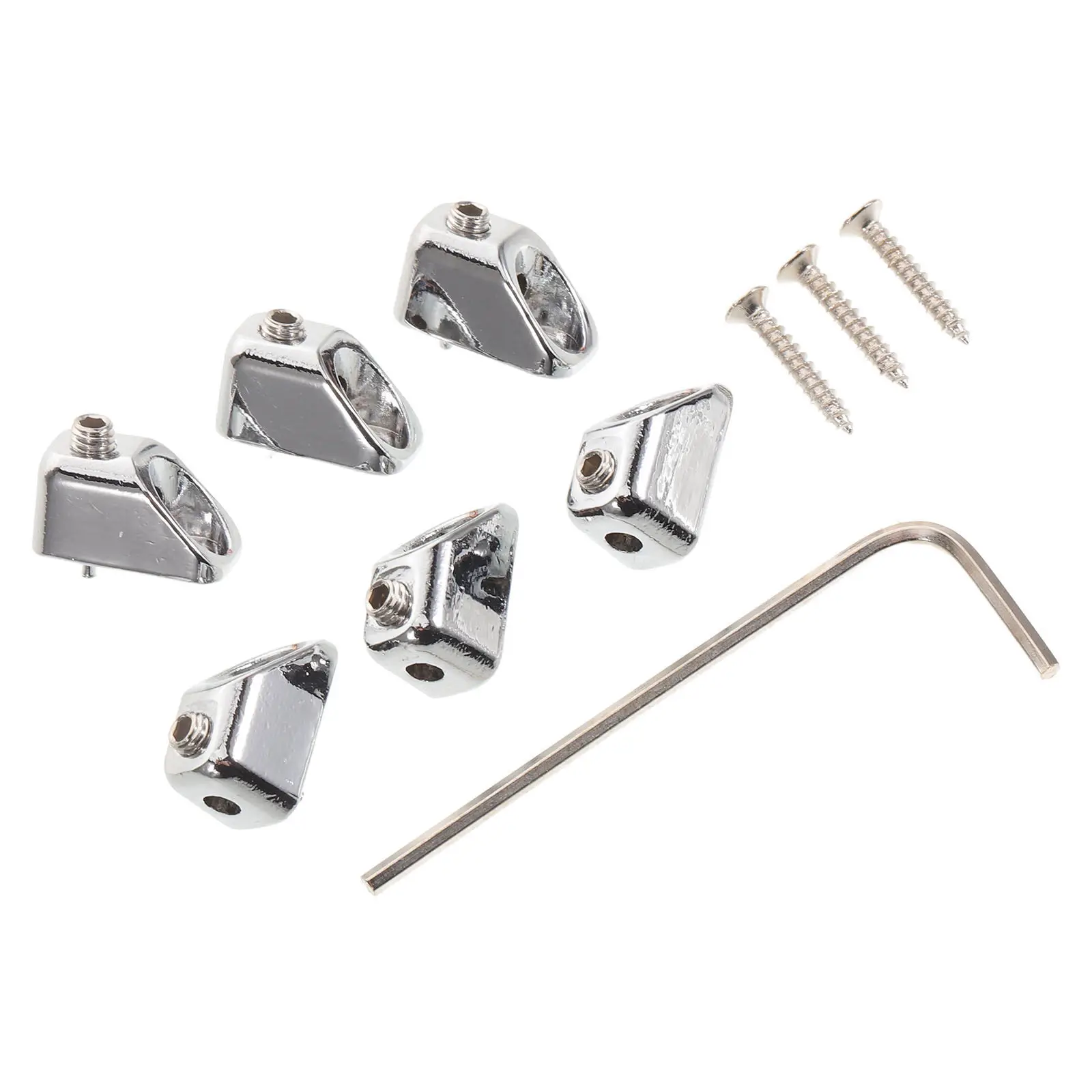 

6 шт. фиксаторов струн для безголовой гитары из цинкового сплава, высокоточные, для стабильной настройки, простые в установке