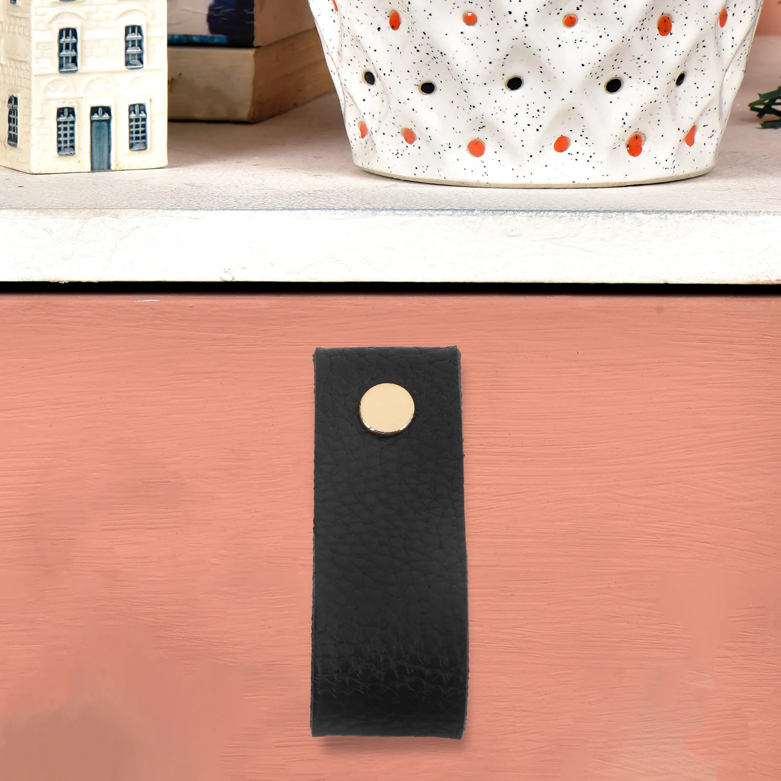 

12Pcs PU Drawer Pulls Vintage Style Cabinet Wardrobe Dresser Handles Replacement Modern Drawer Handles