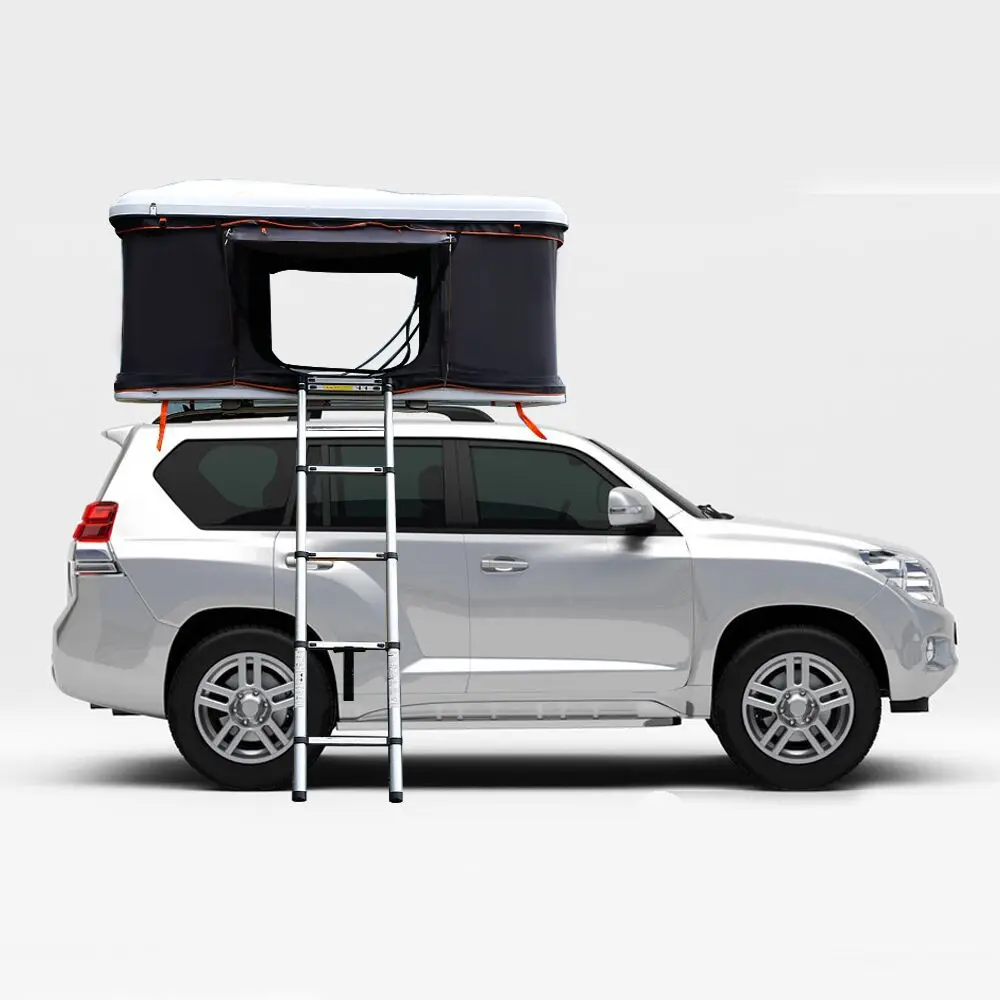 SUV Roof Tent Car 3-Second Hydraulic Setup Waterproof Oxford Canvas ABS Shell Aluminum & Steel Roof Top Tent 4 Season