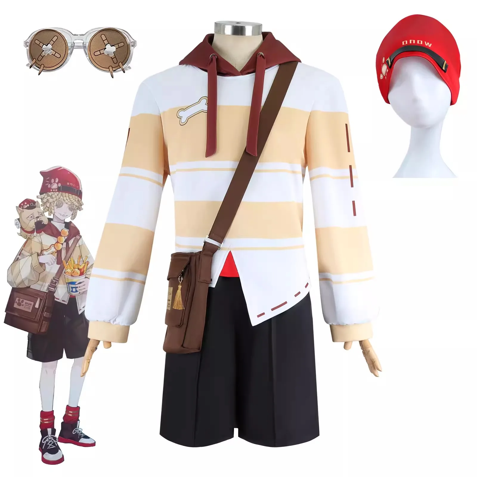 Game Identity V x Lawson Crossover exclusive Costumen Postman Cosplay Costume Victor Grantz Suit Carnival Uniform Christmas Prop