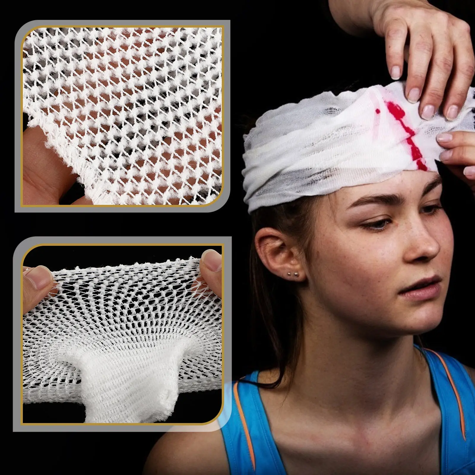 

50 шт. медицинских эластичных сетчатых шапочек белого цвета, легкие головные уборы для детей и взрослых, портативные, для хирургических нужд