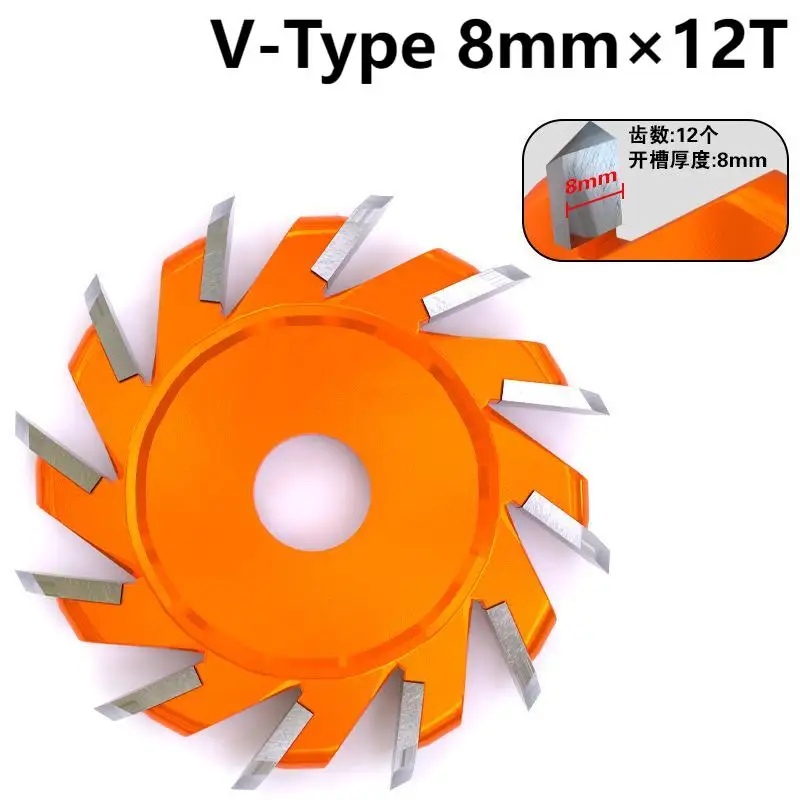 U/V Round Bottom Cutting Disc, Aluminum-plastic Plate 90° Folded Right-angle Slotting Saw Blade,Milling Cutter,Woodworking Tools