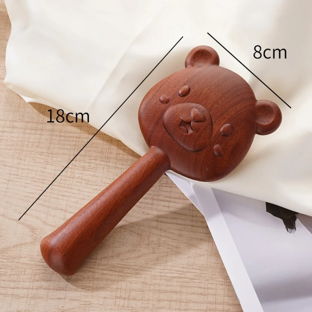 New Fox Cat Shape Sandalwood Hair Comb Relieve Scalp Anti Static Airbag Comb Portable Air Cushion Massage Comb Hair Care
