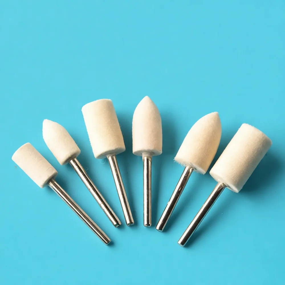 Professional Wool Felt Polishing Wheel For Rotary Tool Metal Jewelry Surface Grinding Bits Durable Buff Accessory Kit Set