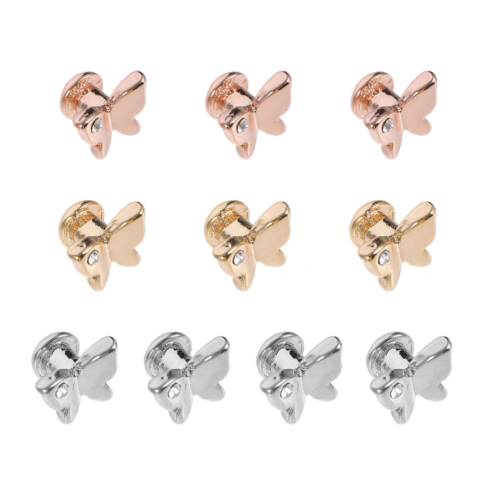 

10Pcs Watch Band Decorative Charms Zinc Alloy Rings Loops for Smartwatch Silicone Strap Accessories Stylish