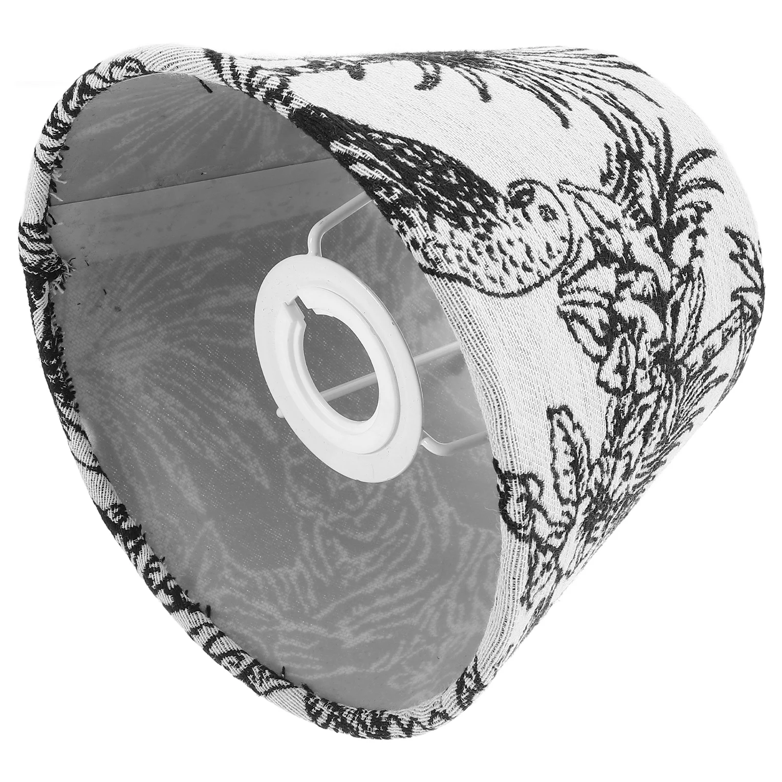 

7inch Barrel Small Fabric Lamp Shade Embroidered Bird Flower Replacement for E27 Table Floor Lamp Cover Chandelier Lampshades