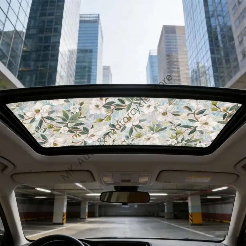 Non Sunroof Visual Barrier Temperature Control Multicolor Pattern Suitable For Most Vehicles And Glass Panels 100 By 43