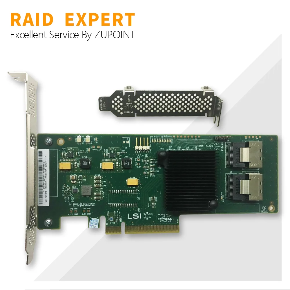 LSI 9201-8i RAID Controller Card 6Gbps HBA FW:P20 9211-8i IT Mode SAS PCI E Expander Adapter For ZFS FreeNAS unRAID + SFF-8087