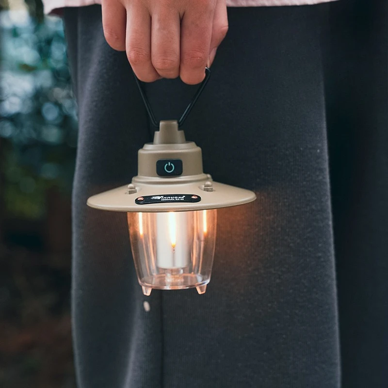 

Уличный светильник для кемпинга, ретро-атмосфера, светильник из сосновой шишки, изысканная палатка, длительный срок службы батареи, перезаряжаемый светодиодный светильник