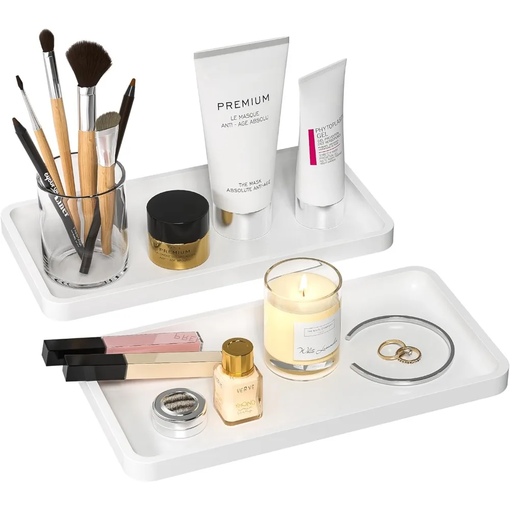 

Туалетный столик для ванной комнаты, столешница, туалетные принадлежности, декор, свеча, парфюмерный макияж, кухонный поднос для дозатора мыла, специи, соли, масла, WH