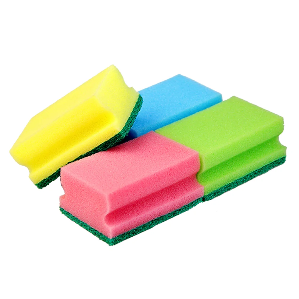 10pcs I-shaped Multi-Use Cleaning Sponges Non-Scratch Eraser Sponge Scrubbing Dish Sponges Use for Kitchens Bathroom Car(Random