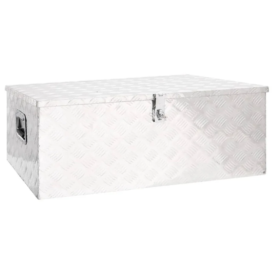 

Storage Box Silver 39.4x21.7x14.6 Aluminum