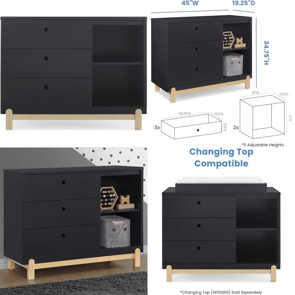 

Прочная серая и натуральная система хранения Cubby от Der Drer для использования ночью