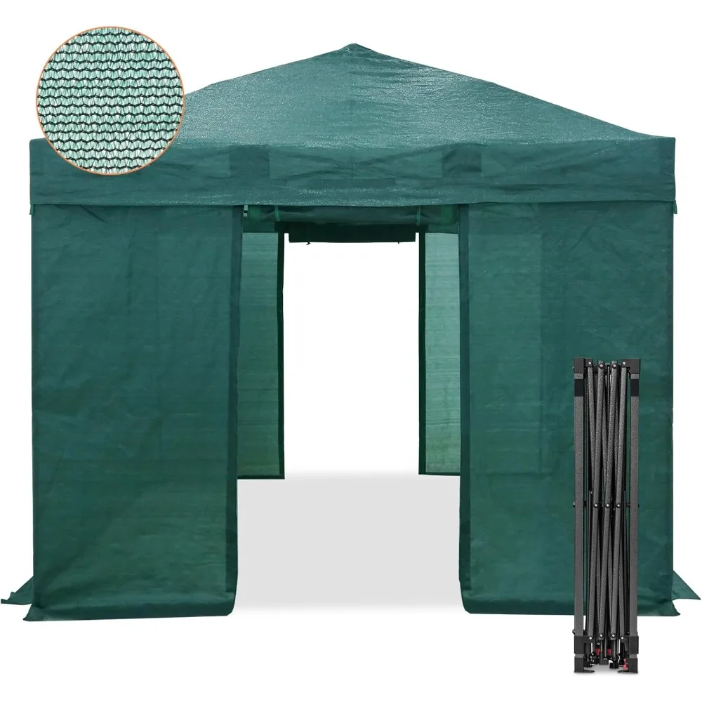 

Portable 10x10 Greenhouse with Mesh Cover for Instant Shade and Easy Gardening Setup