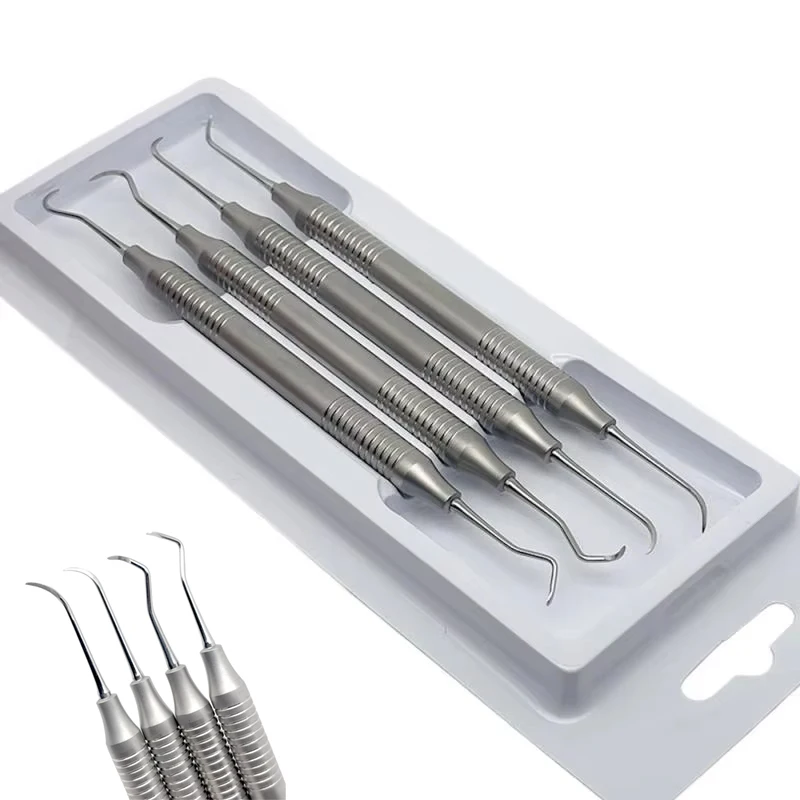 

Стоматологический набор для удаления зубов из нержавеющей стали с двусторонней конструкцией, инструмент для чистки зубов, стоматологический инструмент