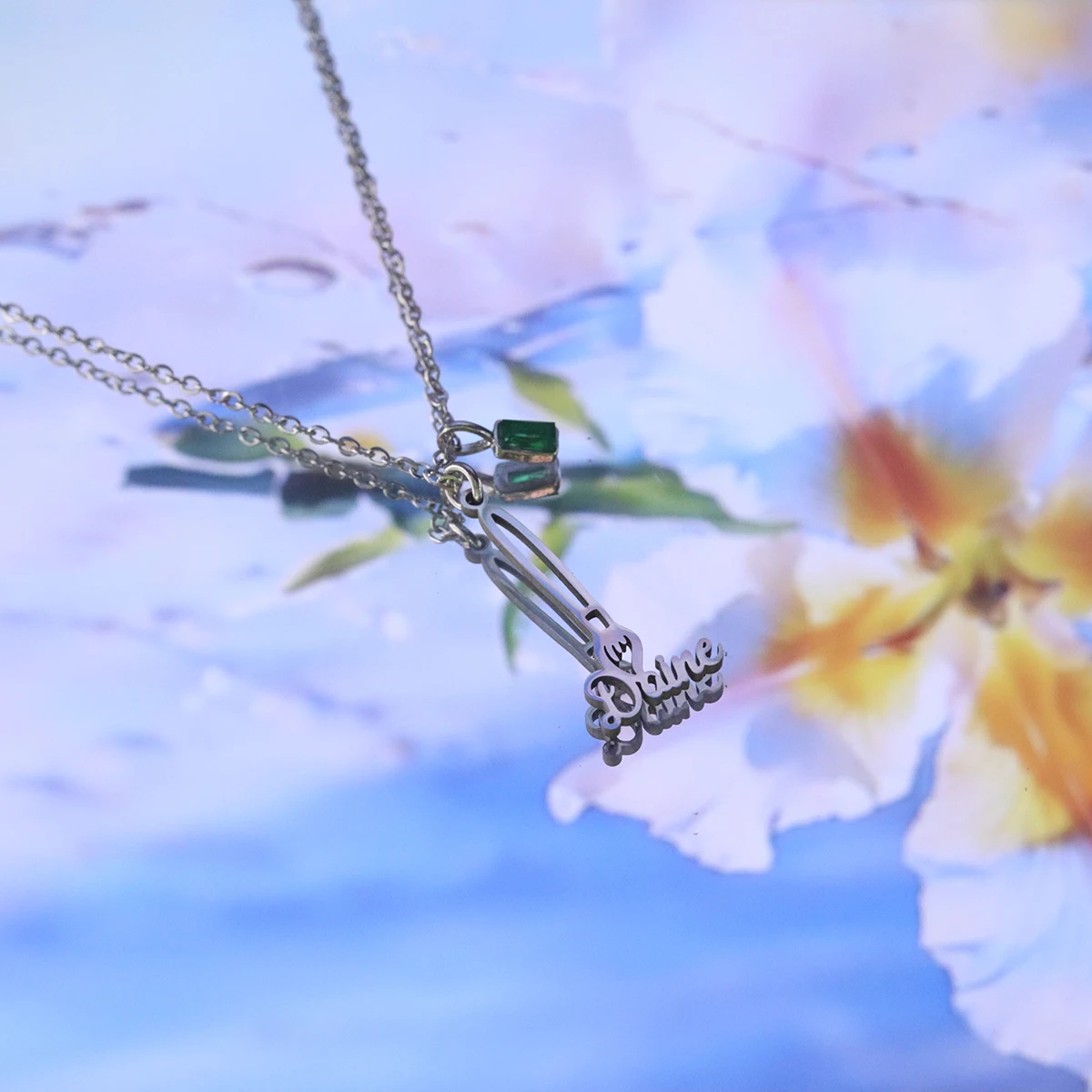 Chandler Custom Name Paint Brush Necklace Stainless Steel Art  Draw Brush Choker Necklace Jewelry Gift