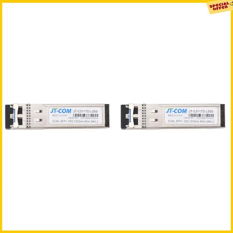 A25P 2X JT-COM 10G SFP + Modulo Duplex LC SFP Modalità Singola 5Km Modulo Fibra Ottica 1310Nm Per Switch Mikrotik/Huawei