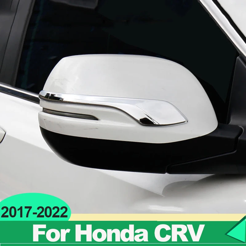 For Honda crv CR-V 2017 2018 2019 2020 2021 2022 Hybrid ABS Car Rearview Mirror Trim Cover Crashproof Molding Strip Accessorie