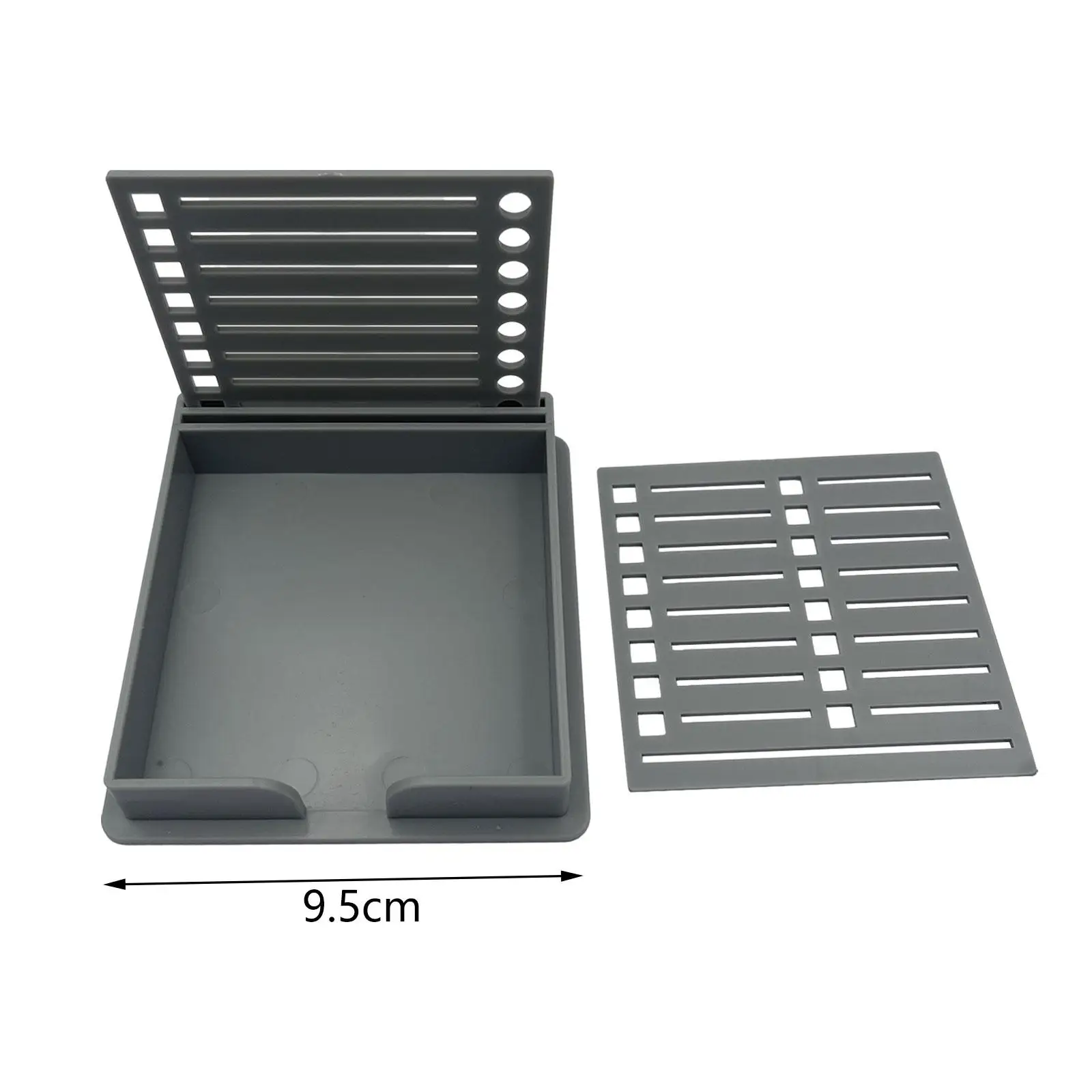 حامل ملاحظات لاصق مع استنسل، قالب ملاحظات لاصق لموزع الملاحظات للوازم المكتبية #6