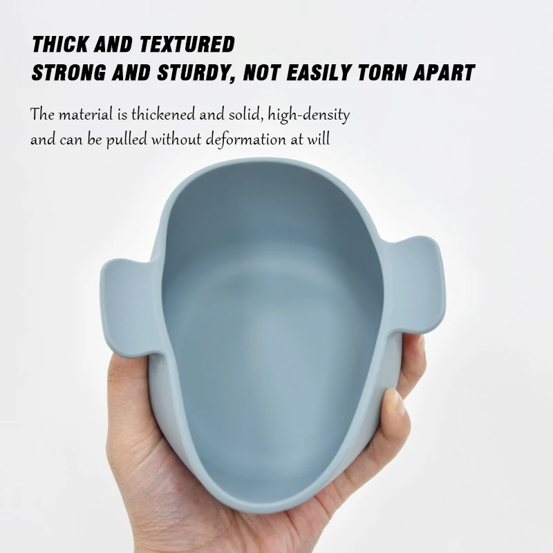 Baby Tableware Autonomous Eating Training Complementary Food Bowl With Double Handles And Suction Cups Children Anti Drop Bowl