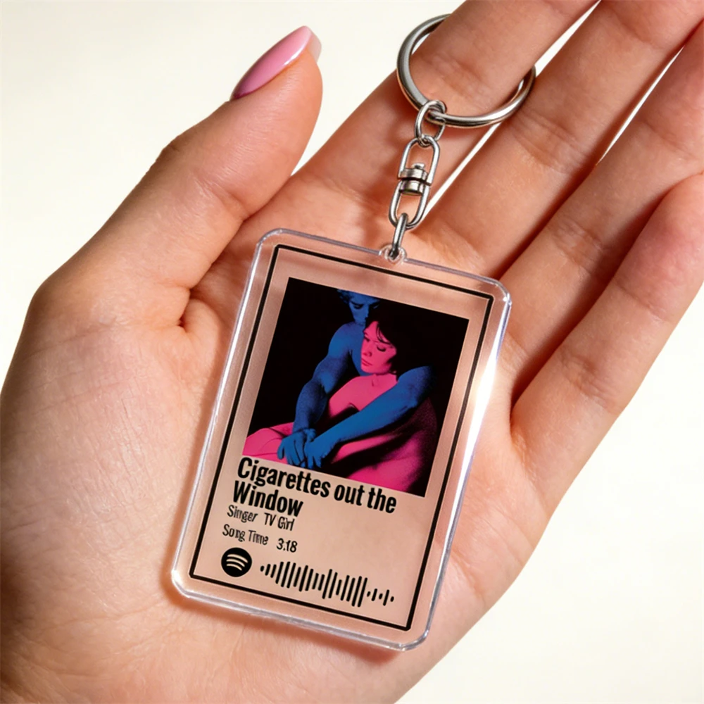 TV Girl Songs Keychains for Women Accessories Bag Cigarettes Out The Window Lovers Rock Not Allowed Keying Jewelry Fans Gifts