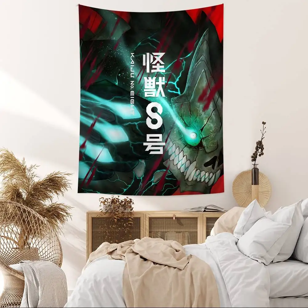 K-Kaiju No.8 Classic Hanging Bohemian Tapestry Bohemian Wall Tapestries Mandala Kawaii Room Decor