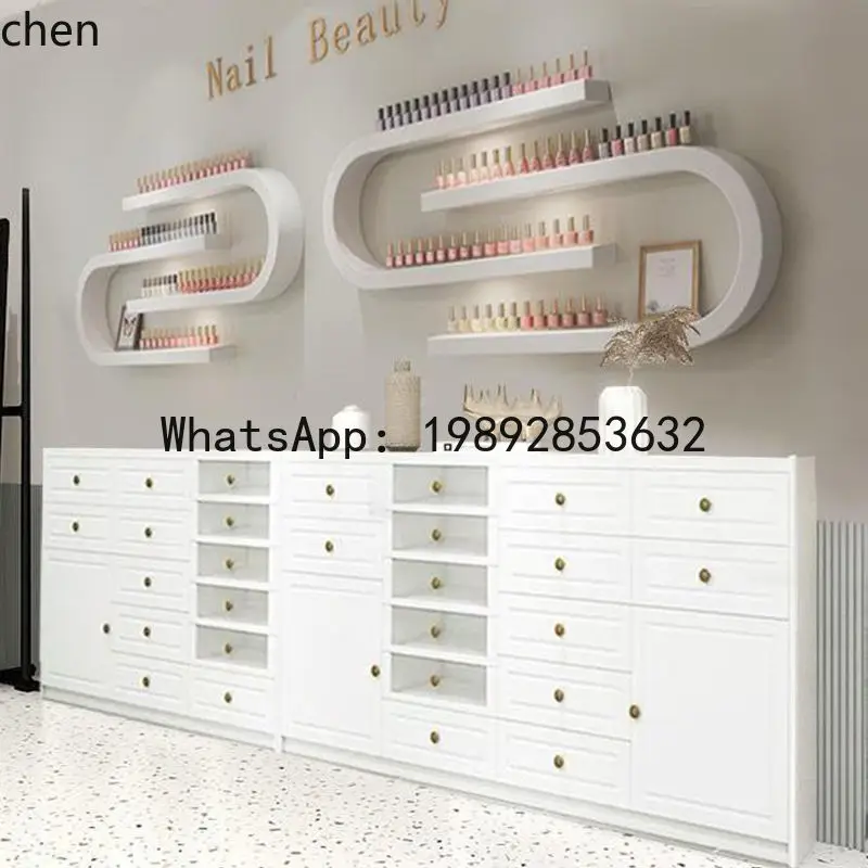 B1 جمال مسمار خزانة عرض متعددة الوظائف الطابق تخزين السلع خزانة جانبية